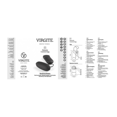 BLACK RECHARGEABLE VIBRATING EGG G3