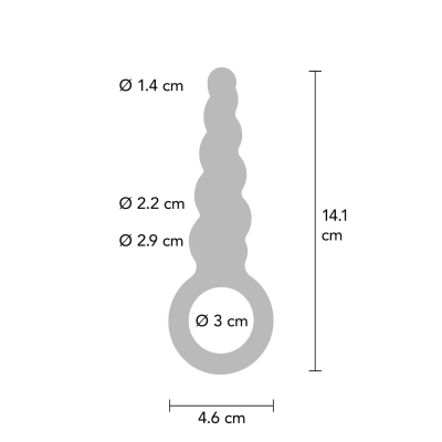ToyJoy Buttocks The Screw Metallic Silicone Plug