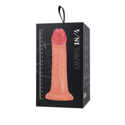 Realistic dildo Caliber 18/4 , PVC, flesh, length 18cm, diameter 4cm