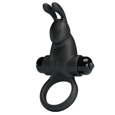 Pretty Love Vibro Penis Ring Rabbit I Black