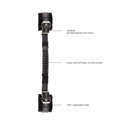 Bonded Leather Hand Cuffs with Handle