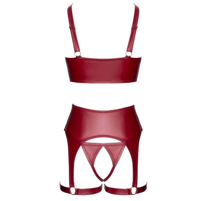 Shelf Bra Set red 85B/L