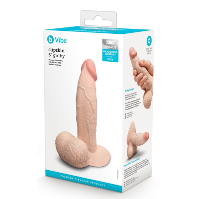 b-Vibe Slipskin 6\" Girthy Crea