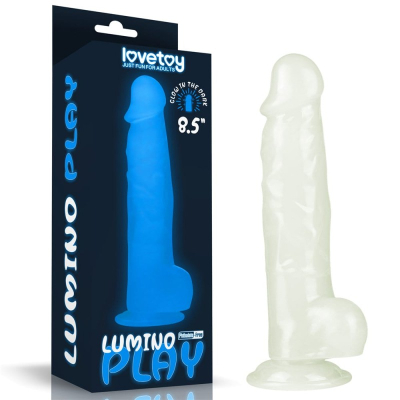 Dildo z przyssawką świecące w ciemności 21,5 cm Lovetoy