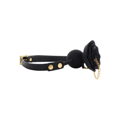 Rose Ball Gag with Plug