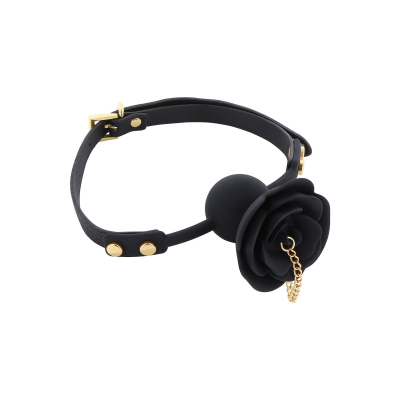 Rose Ball Gag with Plug