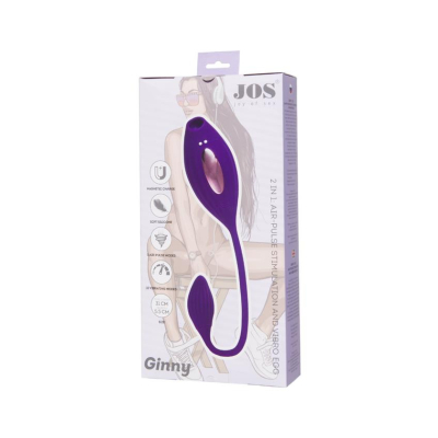 JOS Vacuum clitoris stimulator Ginny, silicone, purple, 31 cm