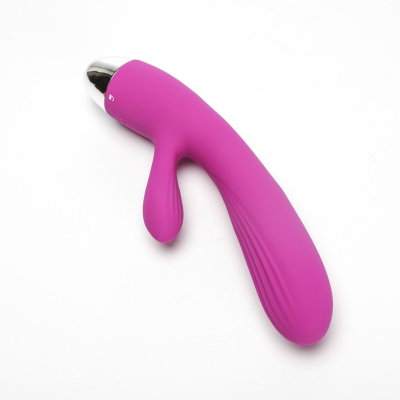 Wibrator Silikonowy Typ Króliczek Ładowany Usb Fioletowy