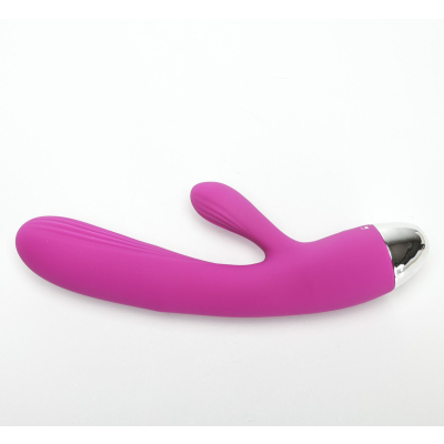 Wibrator Silikonowy Typ Króliczek Ładowany Usb Fioletowy