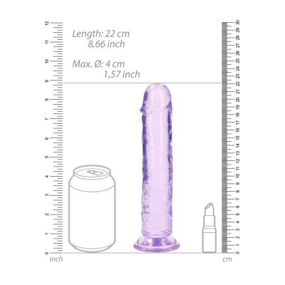 Straight Realistic Dildo with Suction Cup - 8\'\' / 20