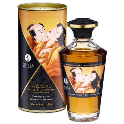 Shunga warming oil caramel kisses 100ml