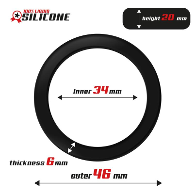 Liquid Silicone Cock Ring 3.4 cm