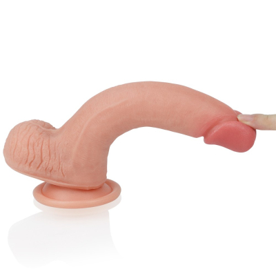 Realistyczne Dildo silikonowe z przyssawką Dwuwarstwowy silikon 20,5cm Lovetoy