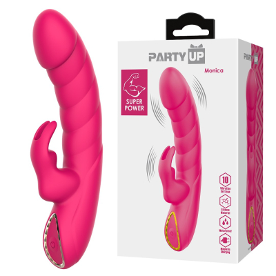 Monica Party Up wibrator typu króliczek ładowany magnetycznie różowy