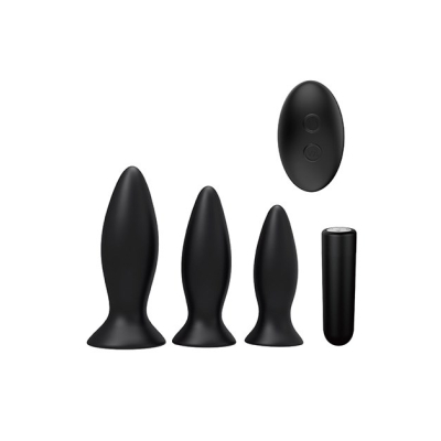S Pleasures Premium Triplicity Plugs Kit Black