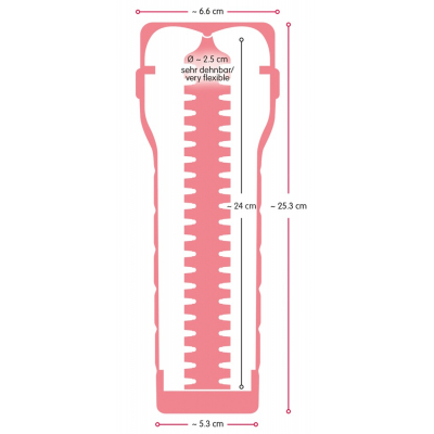 Masturbator cipka z wypustkami Cyberskóra 25cm