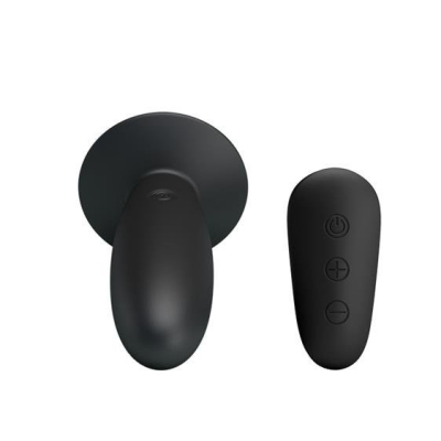 MR Play super-smooth vibrating butt plug Black