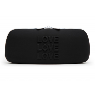 Torebka na akcesoria średnia czarna silikonowa