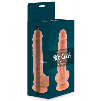 Realistyczne dildo z mocną przyssawką 28cm