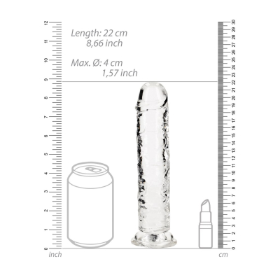 Straight Realistic Dildo with Suction Cup - 8\'\' / 20