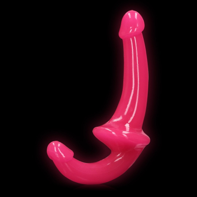 Strapless Strap-On - Glow in the Dark - 6\'\' / 13,5 cm