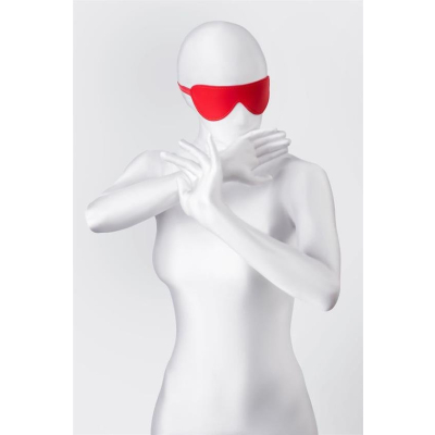 Anonymo mask, PU leather, red, 65 cm