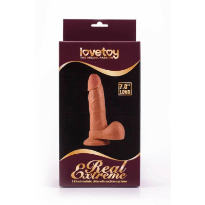 Dildo z przyssawką Real Extreme 21,5cm Lovetoy