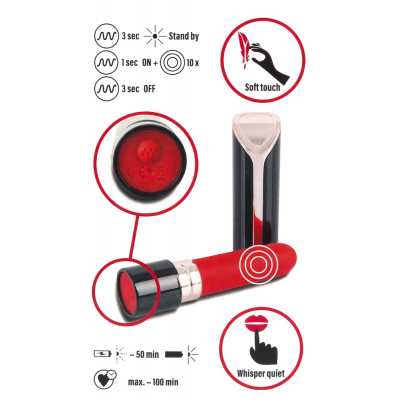 Mini Wibrator Szminka do ust z 10 wibracjami na USB