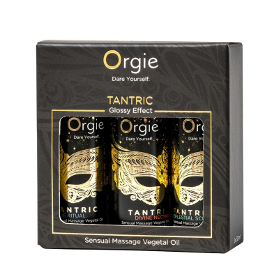 Orgie Sensual Massage Vegetal Oil Tantric Mini Size Collection 3 x 30 ml set