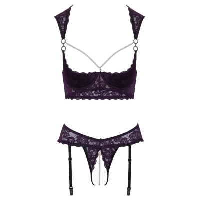 Shelf Bra Set Purple 75B/S