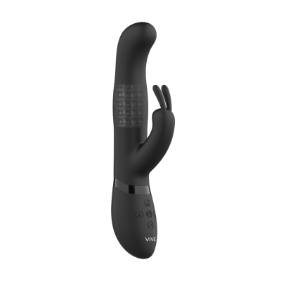 Izara - Rotating Beads Rabbit Vibrator - Black