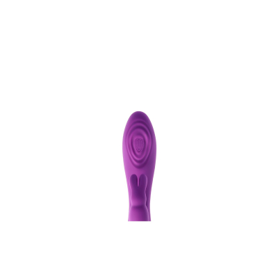 V9 RECHARGEABLE TAPPING VIBRATOR PURPLE