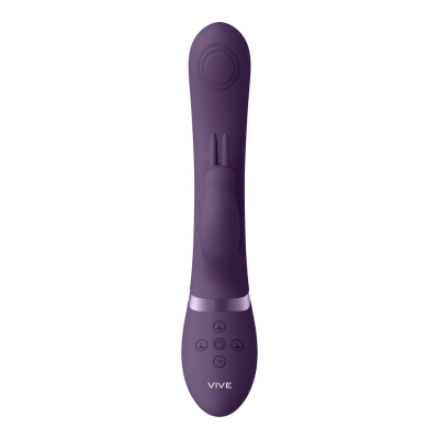 May - Dual Pulse-Wave Vibrating C-spot G-Spot Rabbit - Purple