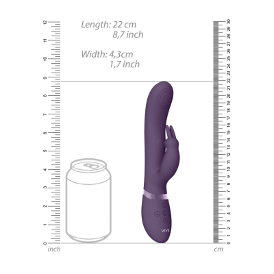 May - Dual Pulse-Wave Vibrating C-spot G-Spot Rabbit - Purple