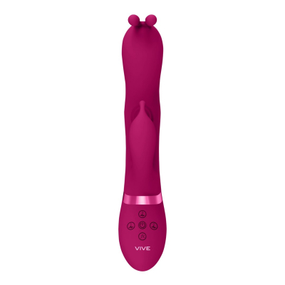 Gada - Vibrating Bunny Ear G-Spot Rabbit with Pulse Wave Shaft