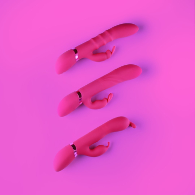Gada - Vibrating Bunny Ear G-Spot Rabbit with Pulse Wave Shaft