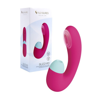 Wibrator plus stymulator łechtaczki pulsator powietrzny