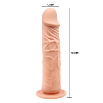 Realistyczne Dildo z mocną przyssawką Calvin 20cm Barbara