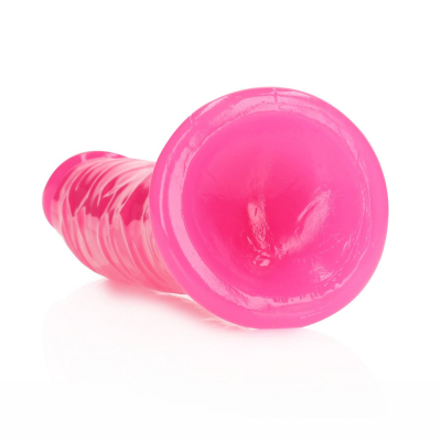 Slim Realistic Dildo with Suction Cup - Glow in the Dark - 8\'\' / 20 cm