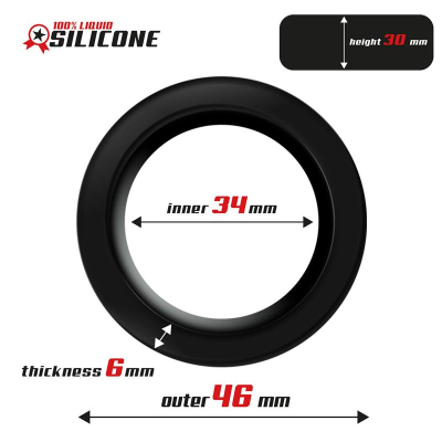 Liquid Silicone Cock Ring 3.4 cm
