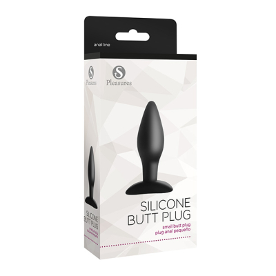 Silicone Butt Plug Small Black