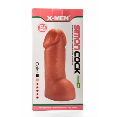 Ogromne wysokiej jakości Dildo Simon z przyssawką 29cm X-Men