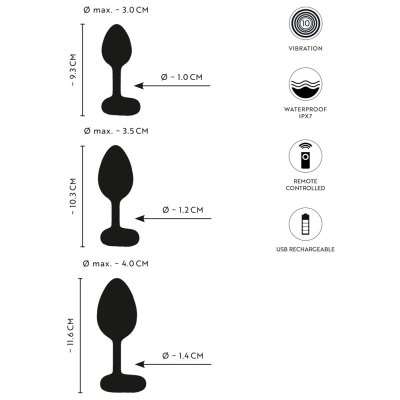 ANOS Vibrating Butt Plug Train