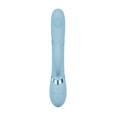 Pallina - G-Spot Vibrating and Tapping Beads Clitoral Stimulator - Blue