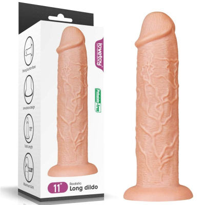 Dildo z giętkim trzonem i przyssawką 27 cm Lovetoy