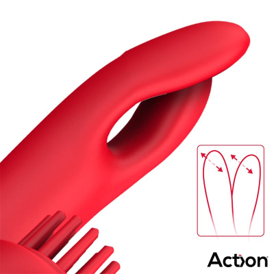 Bilma Vibe with Brushing Clit Stimulator and Alternating Function