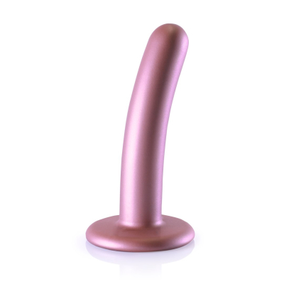 Smooth Silicone G-Spot Dildo - 5\'\' / 12 cm - Rose Gold
