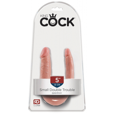 Podwójne dildo King Cock do dwóch dziurek 30cm