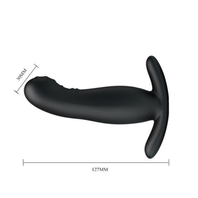 Mr.Play Vibrating Tickling Prostate Massager Black