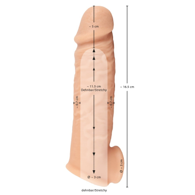 Przedłużka nakładka na penisa + 5cm Realistixxx